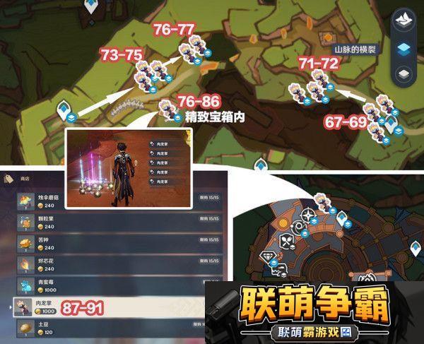 原神肉龙掌采集路线大全最新96个肉龙掌材料收集汇总