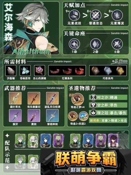 原神艾尔海森技能大揭秘掌控神秘之力